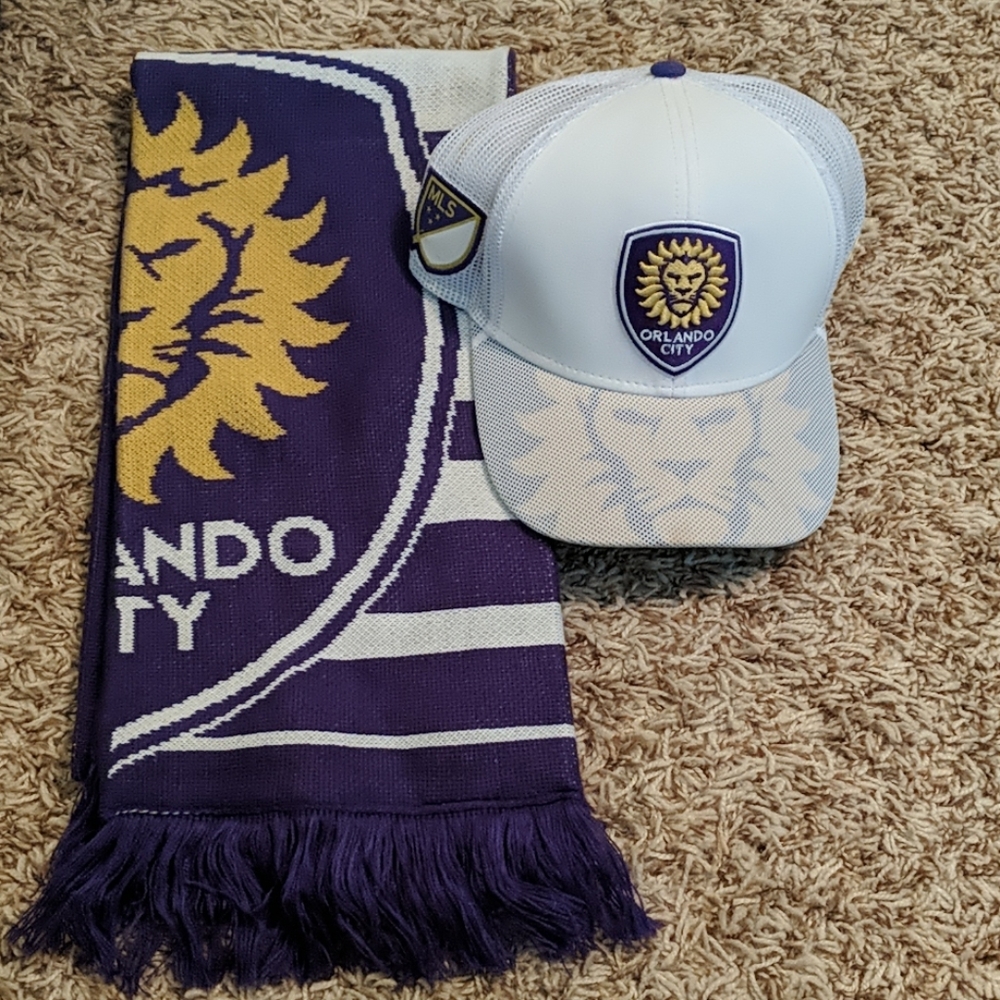 Orlando City Adidas Hat and Scarf